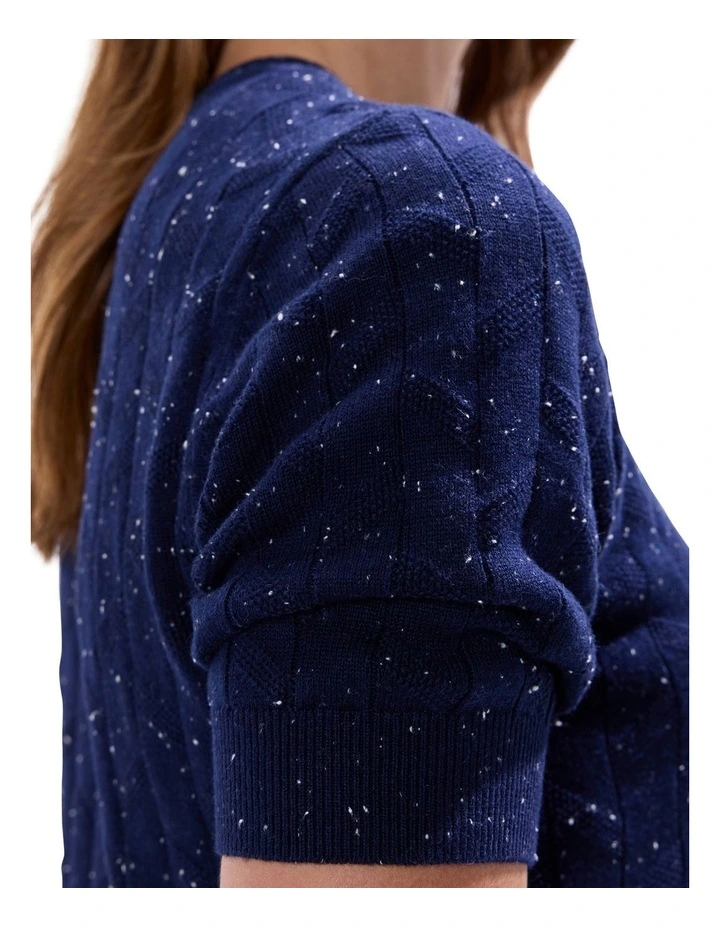 Thorns And Roses Speckle Knit in Midnight image 3