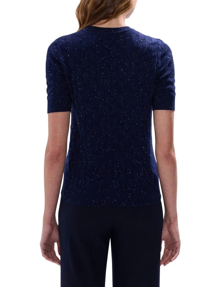 Thorns And Roses Speckle Knit in Midnight image 4