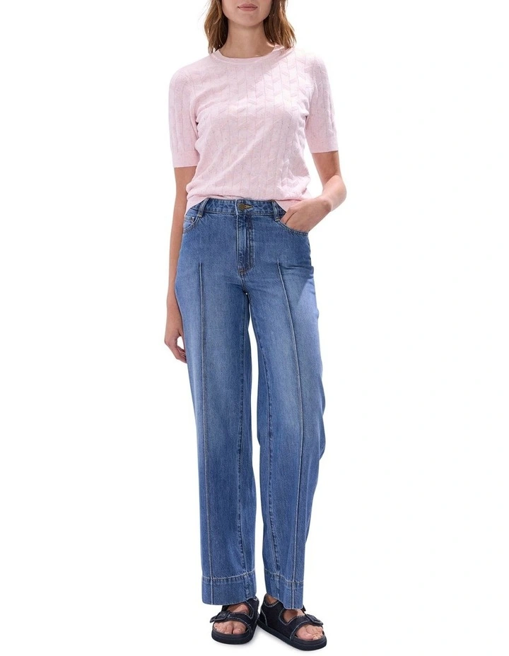 Thorns And Roses Speckle Knit in Blush Pink image 2