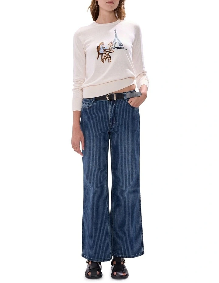 Eiffel For You Csc Knit in Cream Multi image 2