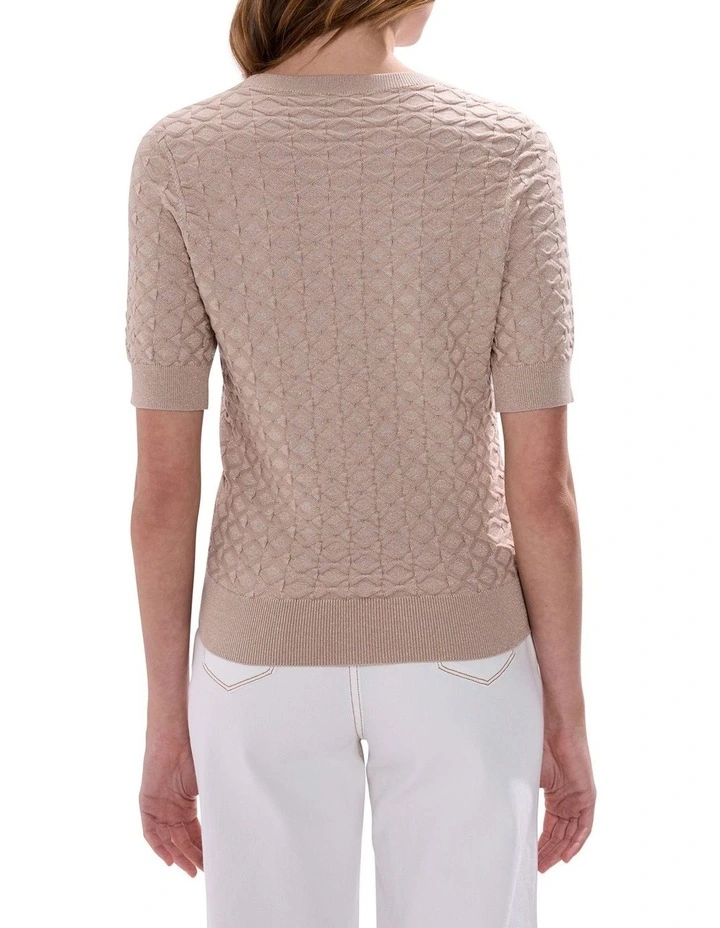 Shimmer Flames Knit in Champagne image 4