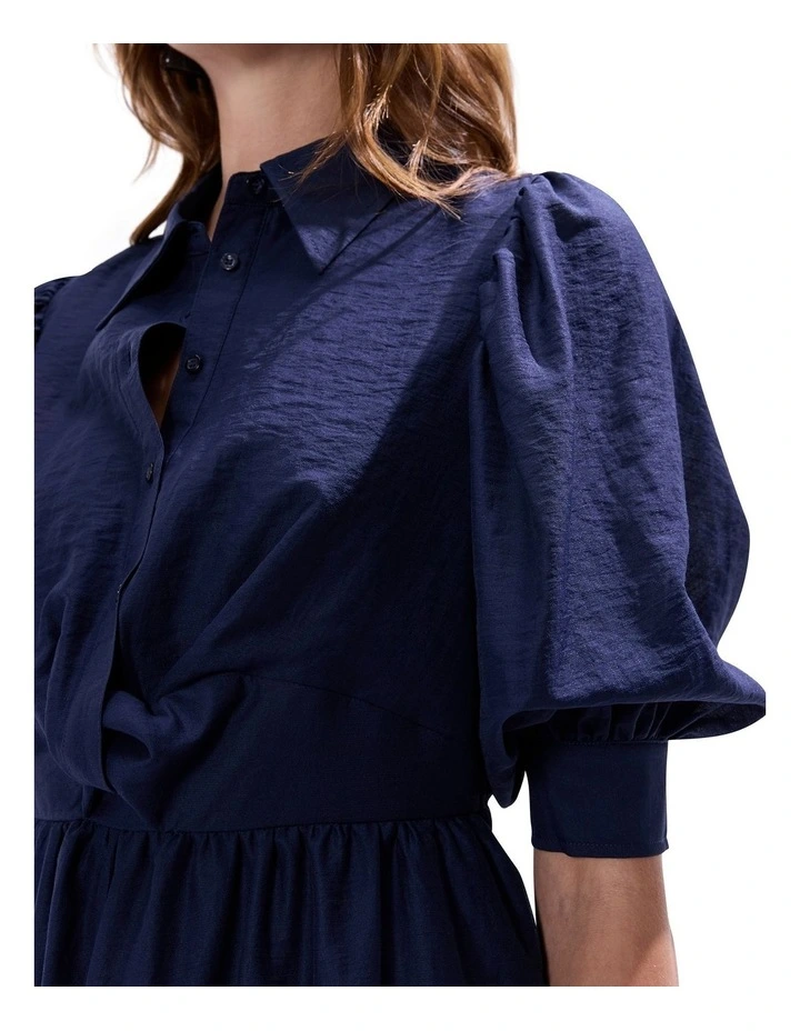 Empress Twist Front Dress in Midnight image 3