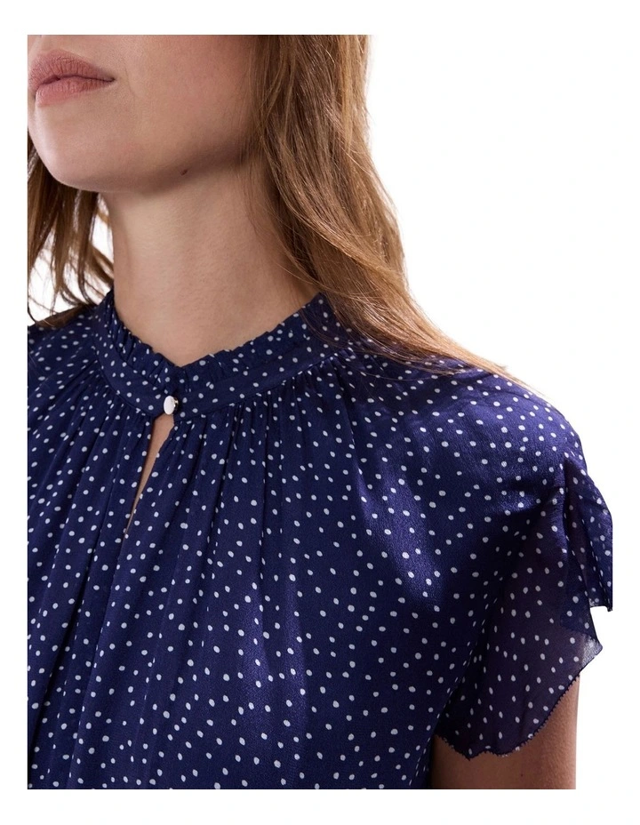 Empire Of Spots Dress in Midnight Multi image 2