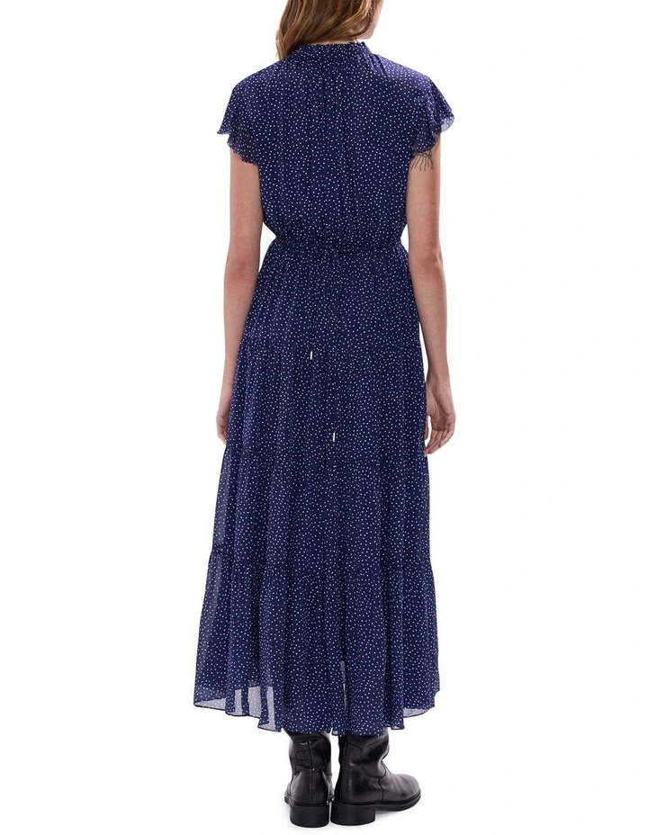 Empire Of Spots Dress in Midnight Multi image 3