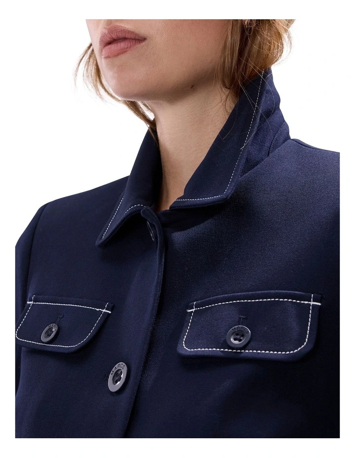 Logan Crop Jacket in Midnight image 3