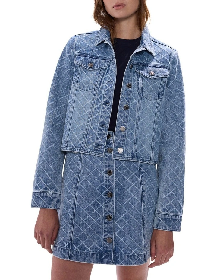 Sally Denim Jacket in Light Blue image 1