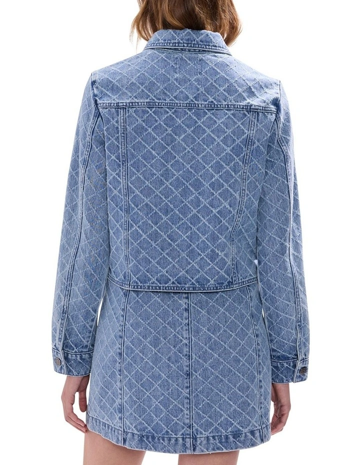 Sally Denim Jacket in Light Blue image 4