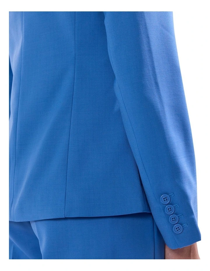 Pemberly Longline Blazer in Bluebird image 3