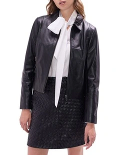 Remi Leather Jacket in Black