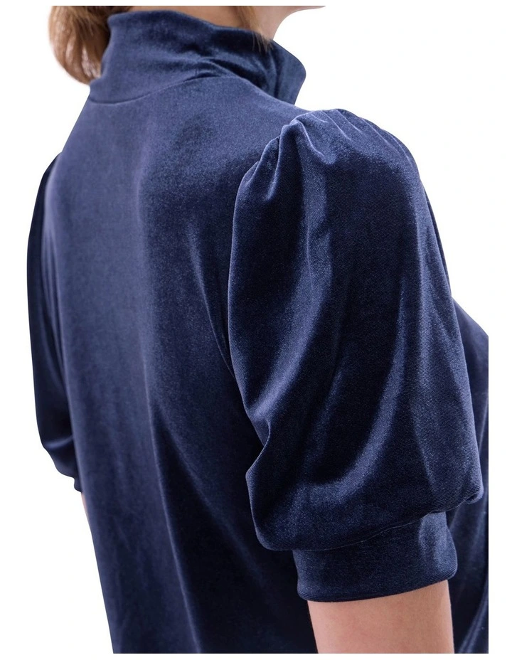 Vanessa Velvet Top in Midnight image 3