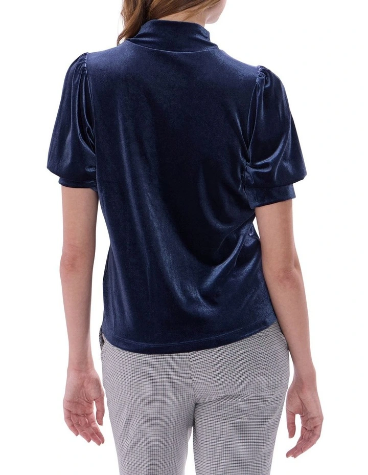 Vanessa Velvet Top in Midnight image 4