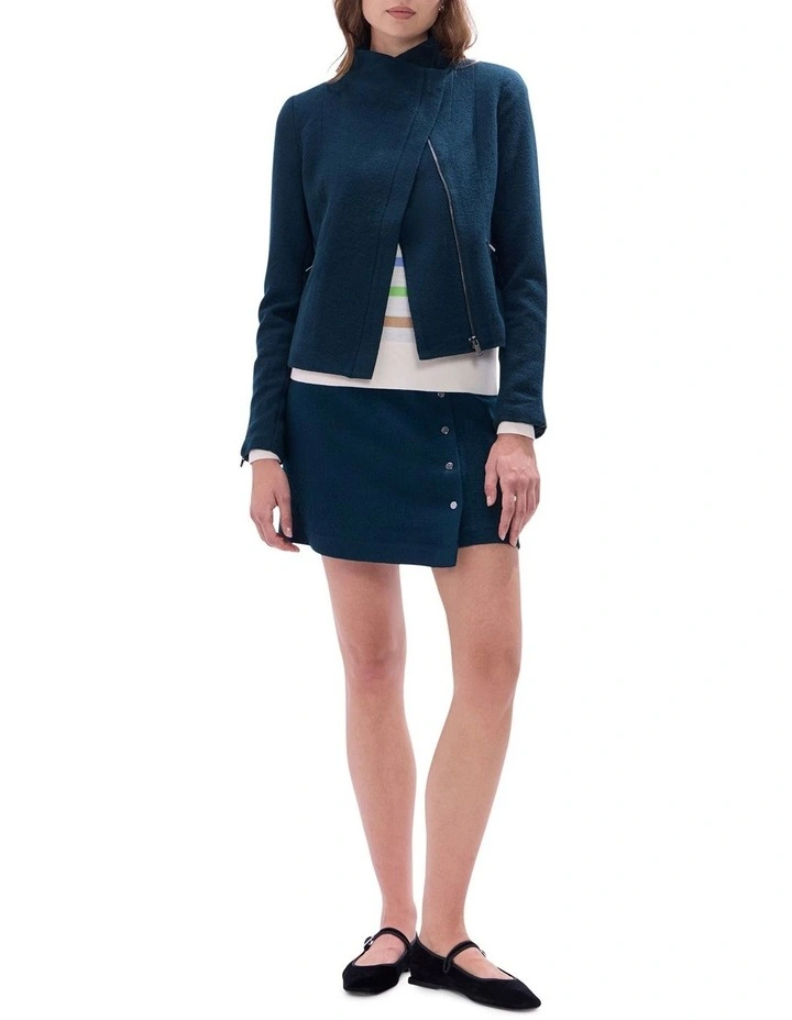 Lani Felted Wool Jacket in Deep Forest image 2