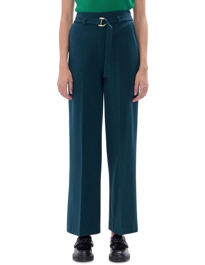 Foolish One Belted Pant in Deep Forest image 2
