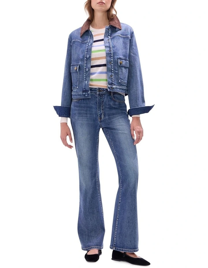 Kita Bootleg Jean in Milan Blue image 1