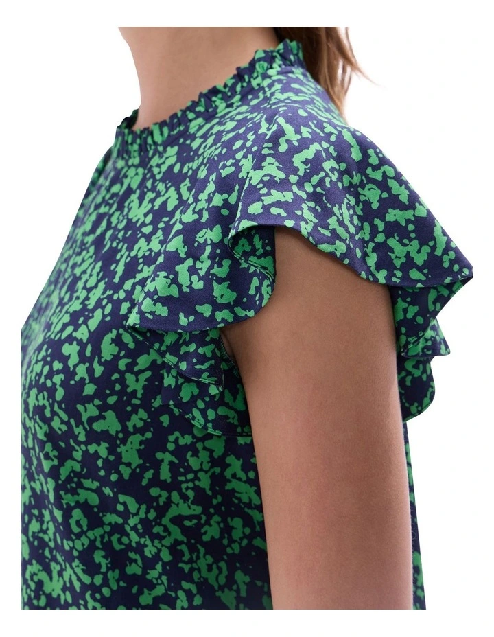 Treat Them Top in Green Multi image 3