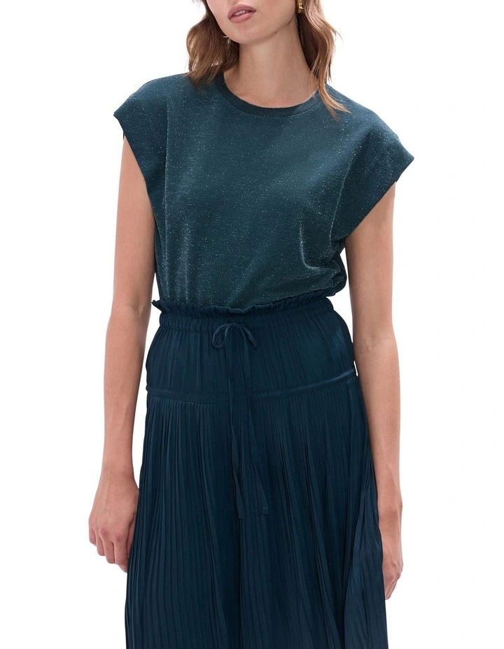 Julia Boxy Top in Deep Forest image 1