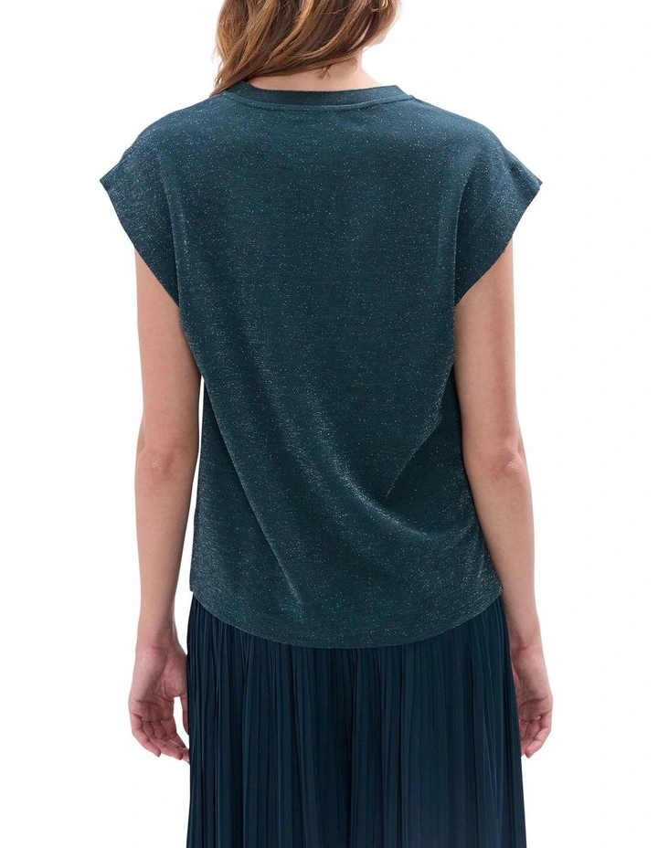 Julia Boxy Top in Deep Forest image 4