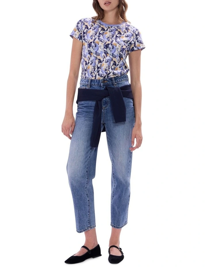 Wings And Ruin Tee in Blue Multi image 2