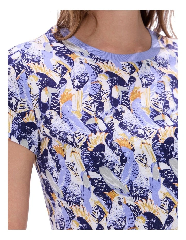 Wings And Ruin Tee in Blue Multi image 3