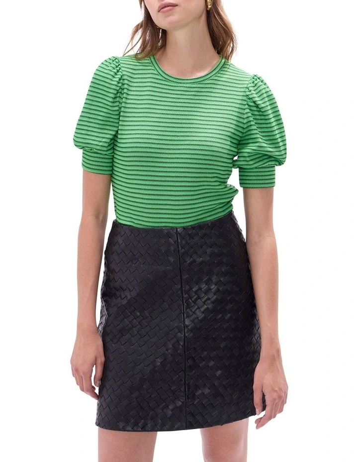 The Palace Stripe Tee in Green Stripe image 1