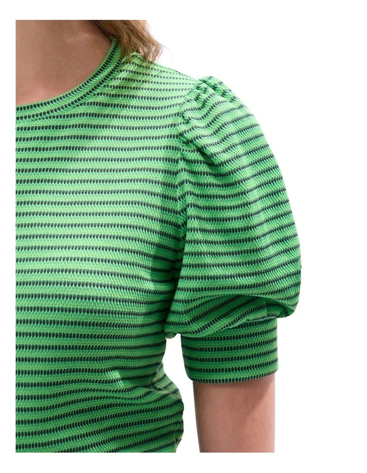 The Palace Stripe Tee in Green Stripe image 3