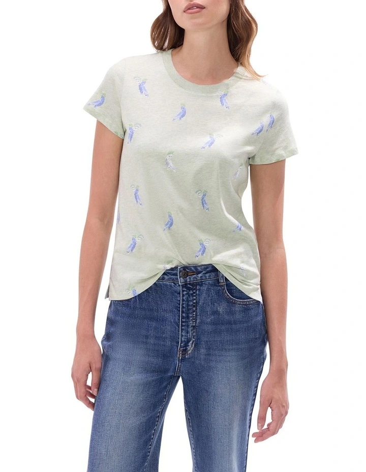 Peck-tacular Tee in Green Multi image 1