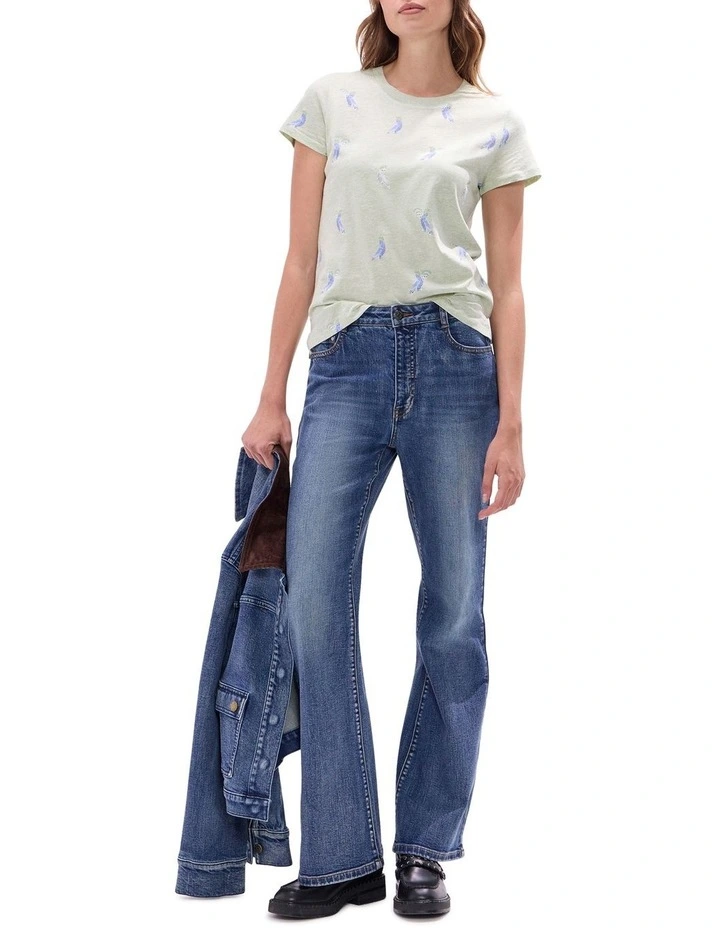 Peck-tacular Tee in Green Multi image 2