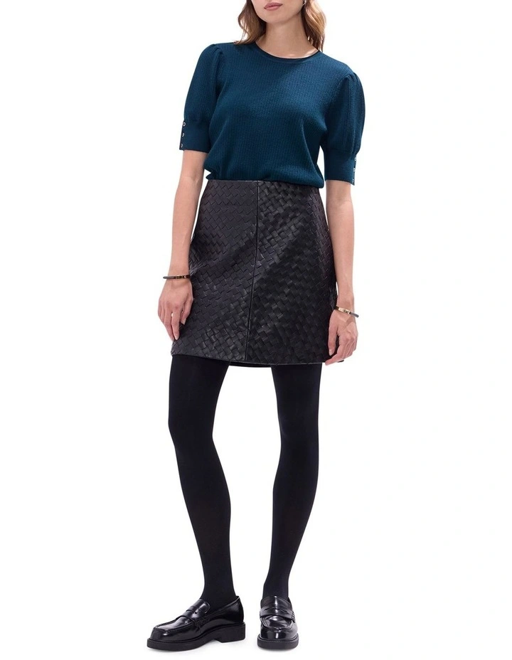 Clare Merino Knit Top in Blue image 2