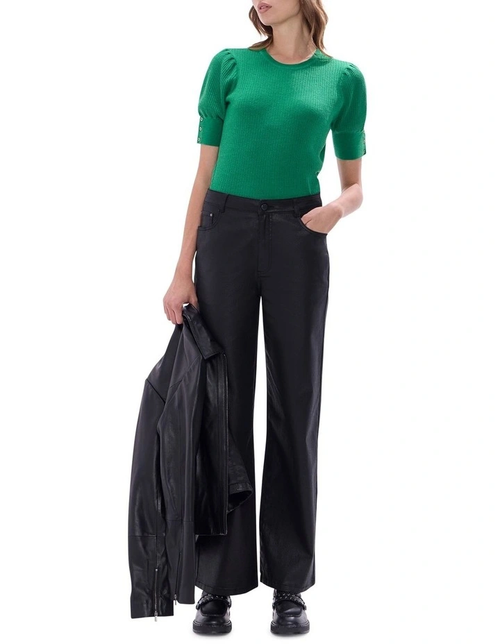 Cosmic Coated Jeans in Black image 1