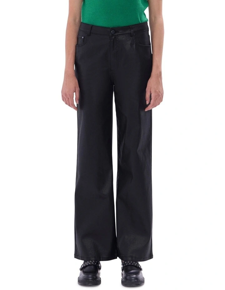 Cosmic Coated Jeans in Black image 2