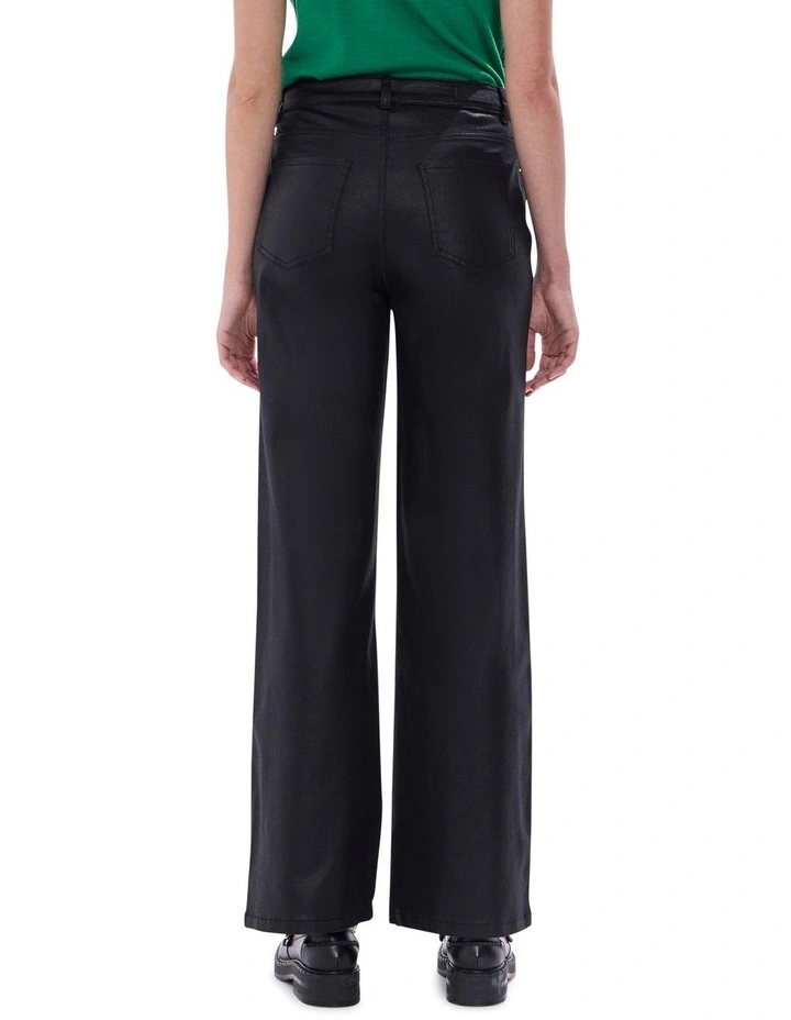 Cosmic Coated Jeans in Black image 4