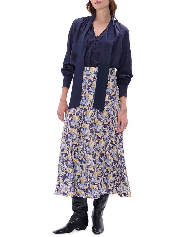 Wings And Ruin Skirt in Blue Multi image 1