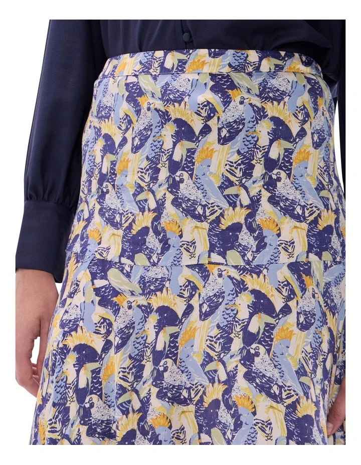 Wings And Ruin Skirt in Blue Multi image 3