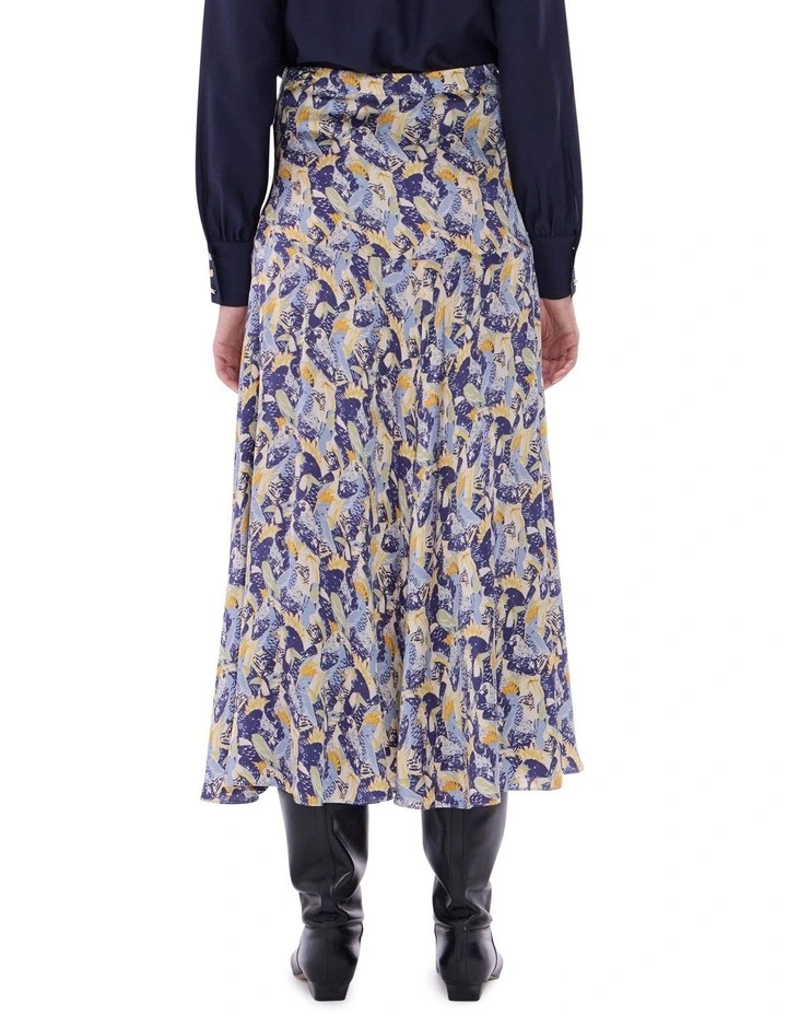 Wings And Ruin Skirt in Blue Multi image 4