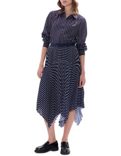 Starlight Skirt in Midnight Stripe