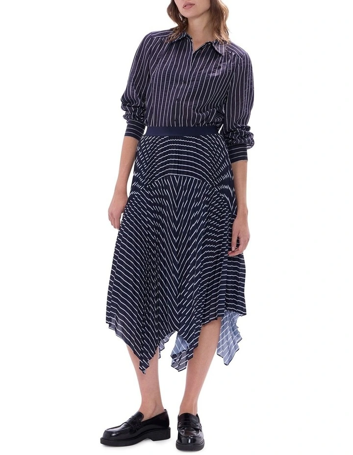 Starlight Skirt in Midnight Stripe image 1