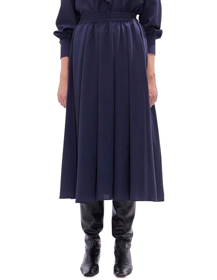 Twlight Midi Skirt in Navy image 2