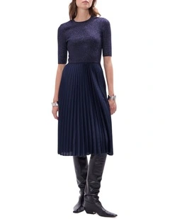 Solstice Midi Dress in Midnight