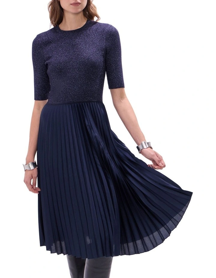 Solstice Midi Dress in Midnight image 2
