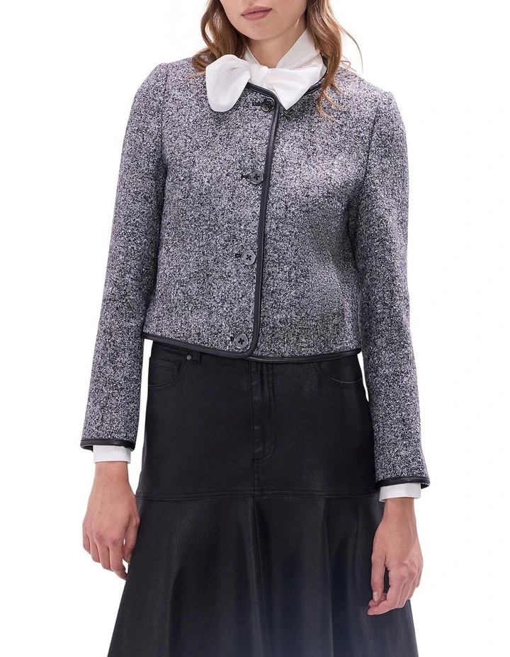 Briar Boucle Jacket in Grey image 1