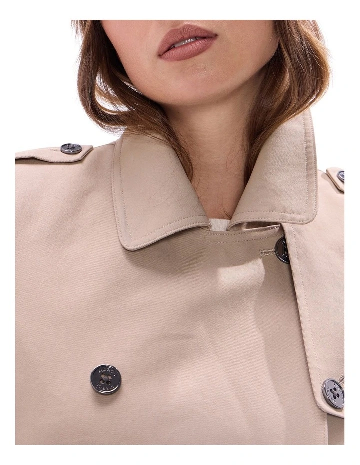 Polina Trench Coat in Sesame Brown image 3