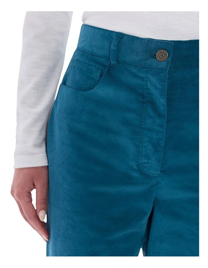 Cali Wide Leg Pant in Teal image 3