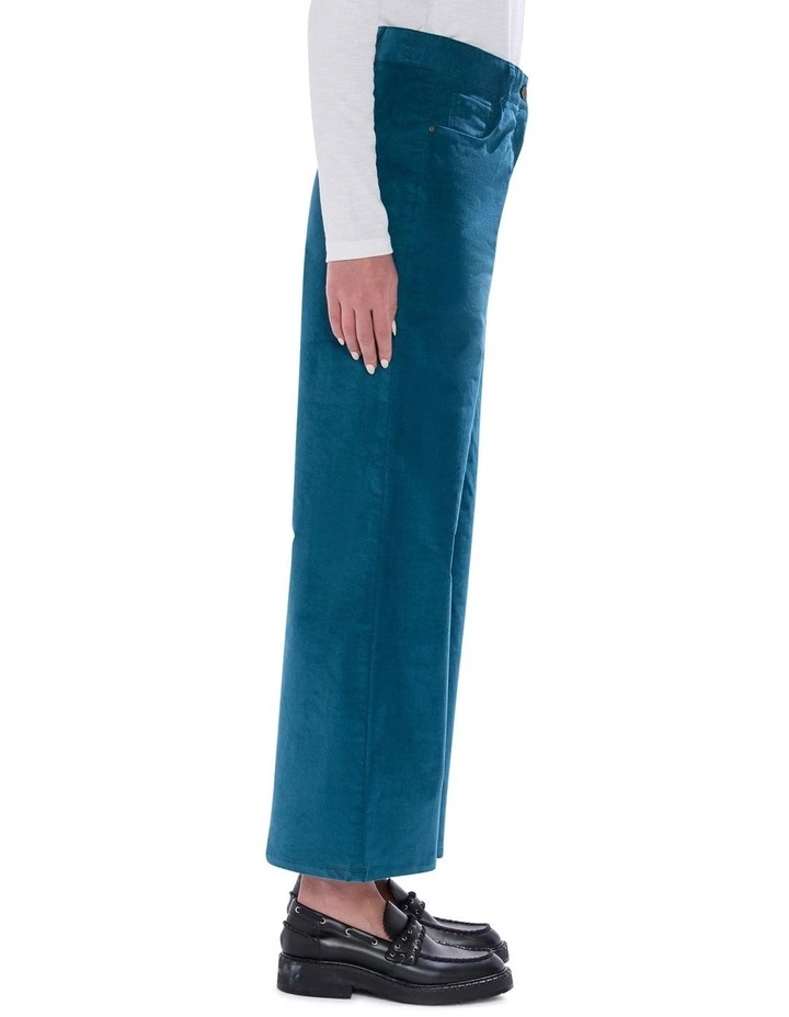 Cali Wide Leg Pant in Teal image 4