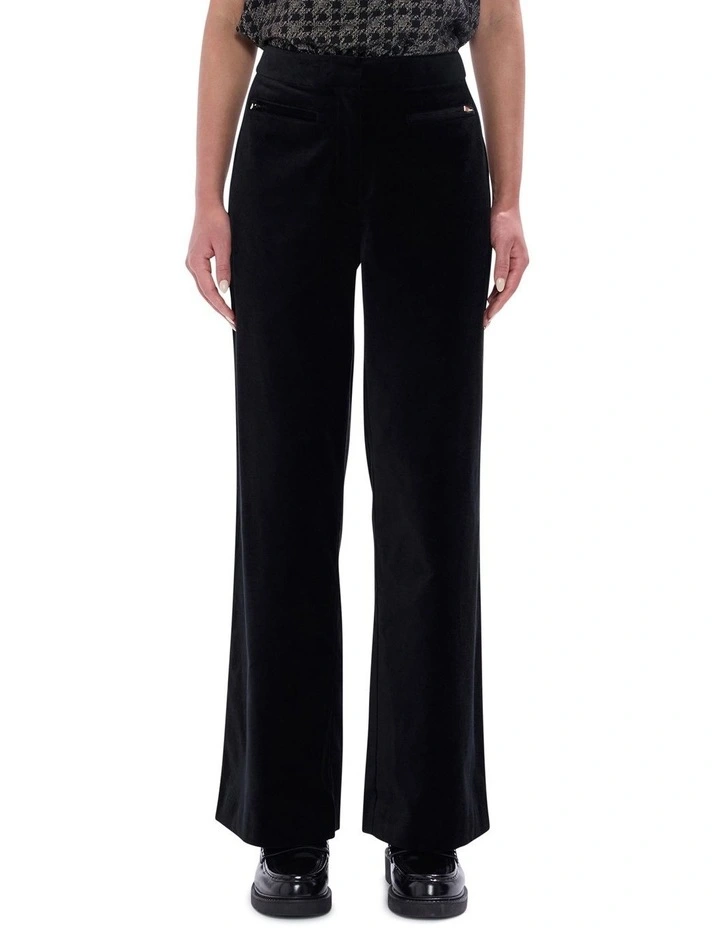 Nala Velvet Pant in Black image 2