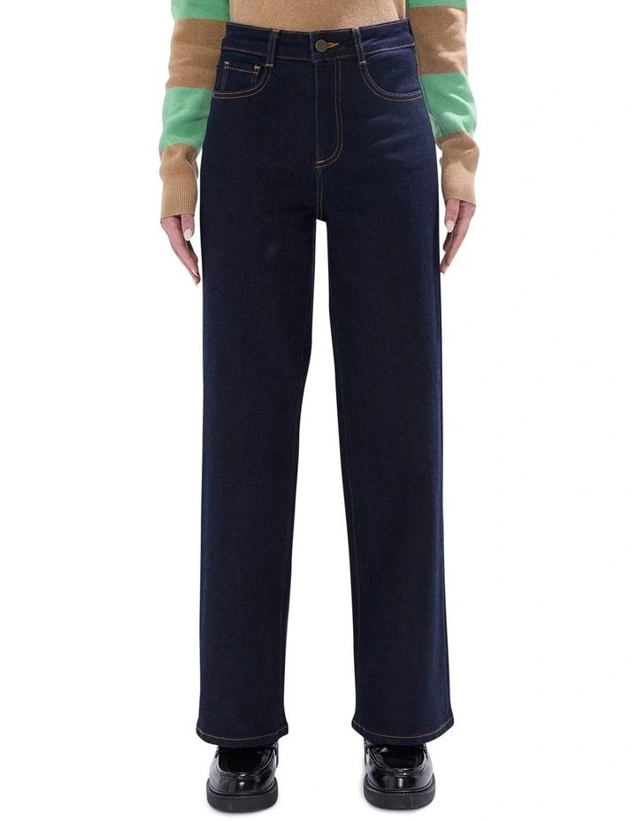 Maya Wide Leg Jean in Austin Blue image 2