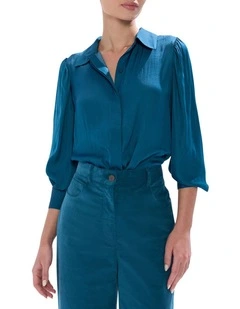 Karu Shirt in Teal