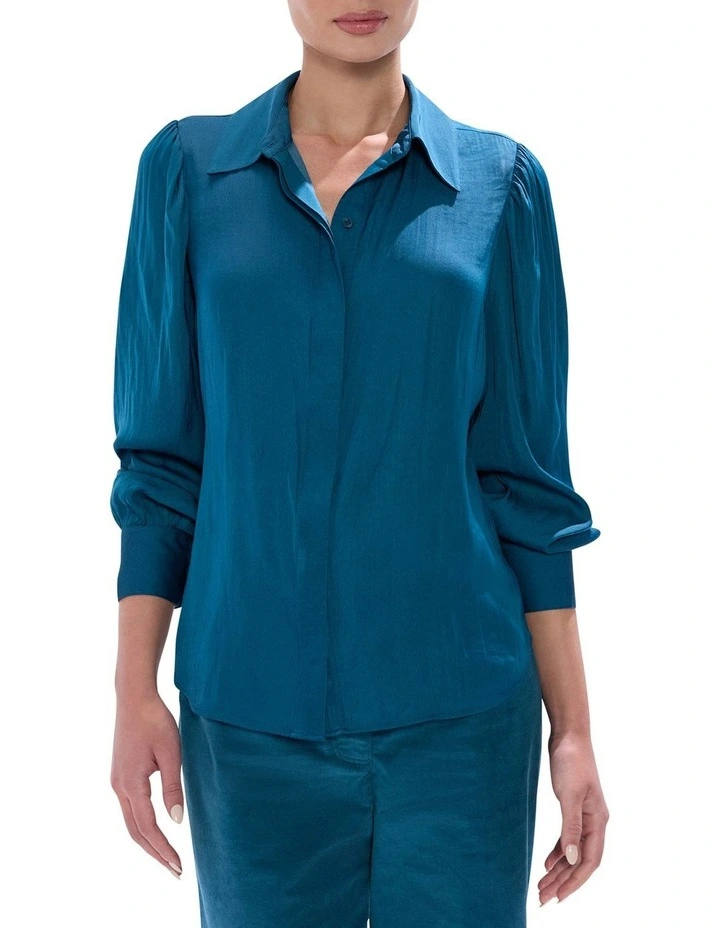 Karu Shirt in Teal image 2