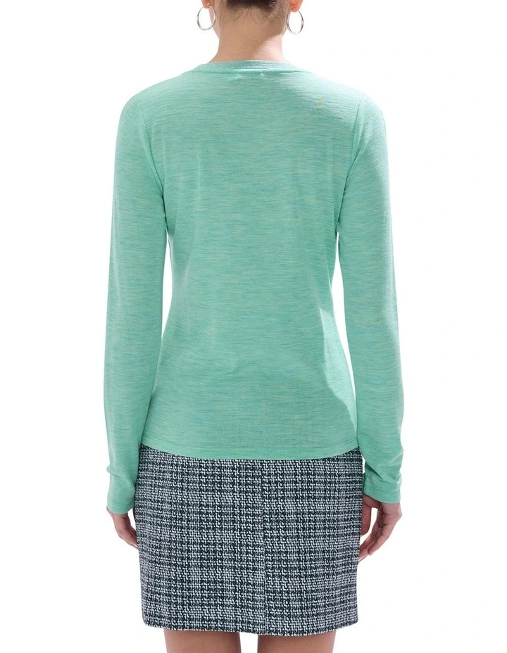 Bellamy Babywool Top in Apple Green image 4