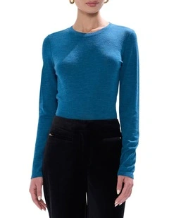 Bellamy Babywool Top in Teal