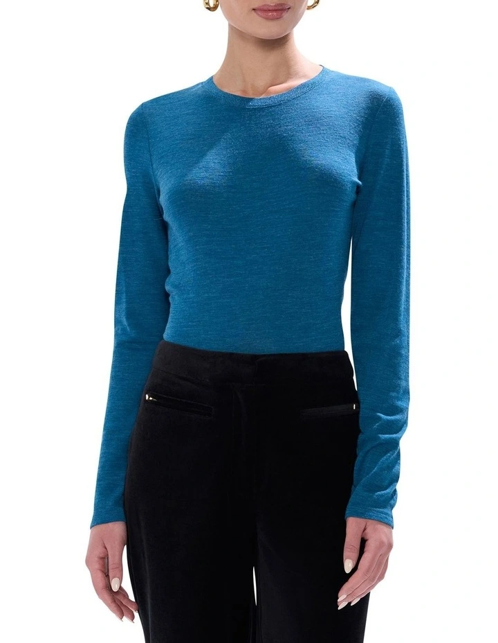 Bellamy Babywool Top in Teal image 1